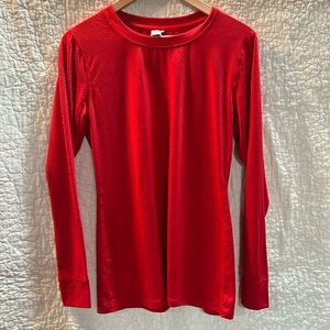 Zyia red long sleeve chill shirt.  Size Medium